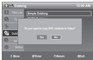 SAMSUNG DVD-VR375 - Direct dubbing DVD to VIDEO - 4