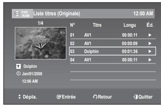 SAMSUNG DVD-VR375 - Lecture de titres dans la Liste de Lecture - 7