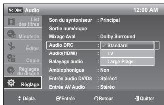 SAMSUNG DVD-VR375 - Audio DRC (Contrôle de gamme dynamique) (DVD uniquement) - 1