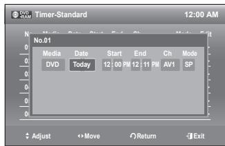 SAMSUNG DVD-VR375 - To stop recording - 9