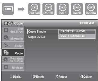 SAMSUNG DVD-VR375 - Copie du magnétoscope vers le DVD - 2