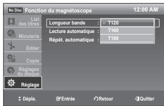 SAMSUNG DVD-VR375 - Longueur bande - 1