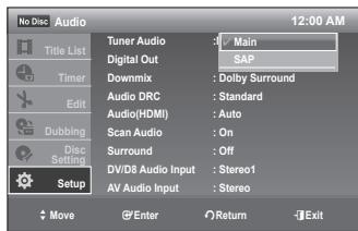 SAMSUNG DVD-VR375 - Tuner Audio - 1