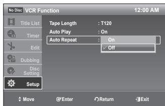 SAMSUNG DVD-VR375 - Auto Repeat - 1