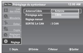 SAMSUNG DVD-VR375 - Réglage des chaînes - 2