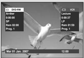 DVD-RW Arrer 0:00:00 SP Rem 02:00 Prog. 1 VCR Lecture 0:00:37 LP Rem 01:59 Prog. 1 Mar 01 Jan. 2007 12:00