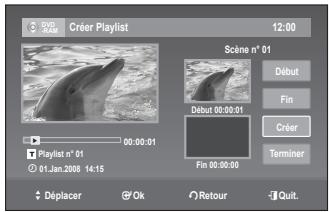 SAMSUNG DVD-VR375A - Création d'une liste de lecture - 5
