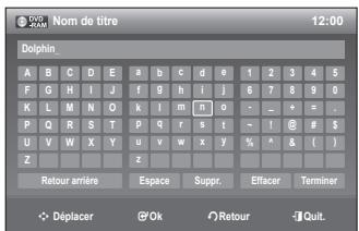 SAMSUNG DVD-VR375A - Modification du nom d'un titre dans la liste de lecture - 3