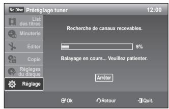 SAMSUNG DVD-VR375A - Préreglage automatique - 1