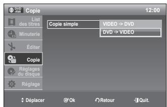 SAMSUNG DVD-VR375A - Copie du DVD vers le magnétoscope - 2