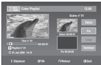SAMSUNG DVD-VR375A - Création d'une liste de lecture - 3