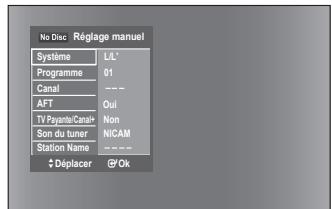 SAMSUNG DVD-VR375A - Réglage manuel - 1