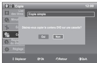 SAMSUNG DVD-VR375A - Copier directement du lecteur DVD au magnétoscope - 1