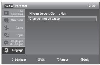 SAMSUNG DVD-VR375A - Modification du mot de passe - 1