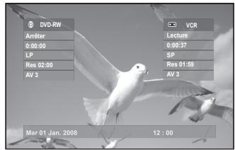 SAMSUNG DVD-VR375A - Verification du temps restant - 1