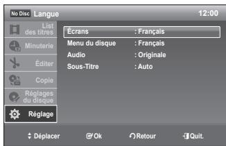 SAMSUNG DVD-VR375A - Configuration des options - 2