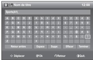 SAMSUNG DVD-VR375A - Modification du nom d'un titre (nom de titre) - 5