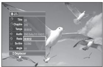 SAMSUNG DVD-VR375A - Durée restante - 1