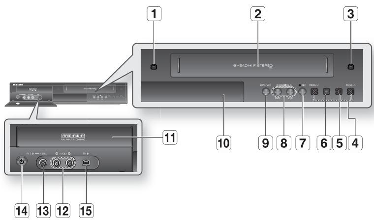 SAMSUNG DVD-VR375A - Façade (DVD-VR375) - 1