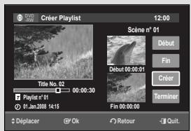 SAMSUNG DVD-VR475A - Création d'une liste de lecture - 5