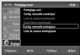 SAMSUNG DVD-VR475A - Configuration manuelle numérique - 3