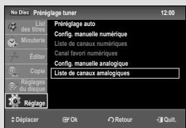 SAMSUNG DVD-VR475A - Configuration manuelle numérique - 5