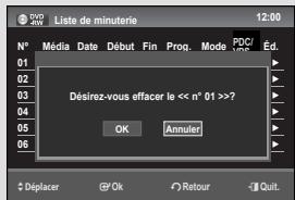 SAMSUNG DVD-VR475A - Éteignez l'appareil pour finaliser le réglage de l'enregistrement programme. - 4