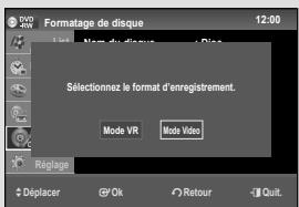 SAMSUNG DVD-VR475A - Formatage du disque - 4