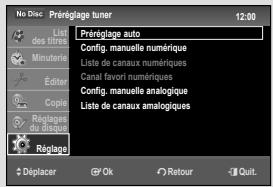 SAMSUNG DVD-VR475A - Préréglage automatique - 1