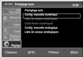 SAMSUNG DVD-VR475A - Configuration manuelle numérique - 1