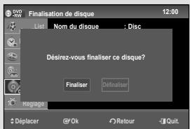 SAMSUNG DVD-VR475A - Finalisation du disque - 3