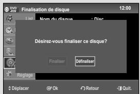 SAMSUNG DVD-VR475A - Finalisation du disque - 4