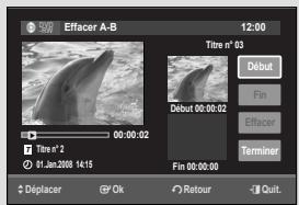 SAMSUNG DVD-VR475A - Supprimer une section d'un titre - 1