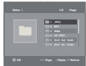 SAMSUNG DVD-D530 - Menu clips pour MP3/WMA/JPEG/MPEG4/CD Audio - 1