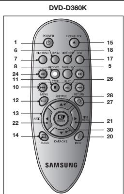 SAMSUNG DVD-D530 - MIC (Solamente DVD-D360K) - 1