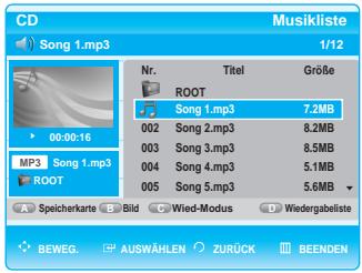 SAMSUNG BD-P1000 - (JPEG/MP3) wiedergeben - 5