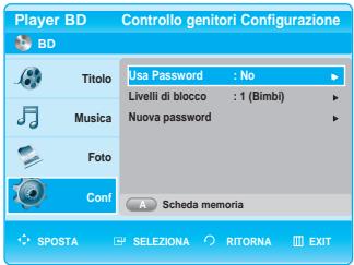 SAMSUNG BD-P1000 - Impostazione del Controllo genitori - 7