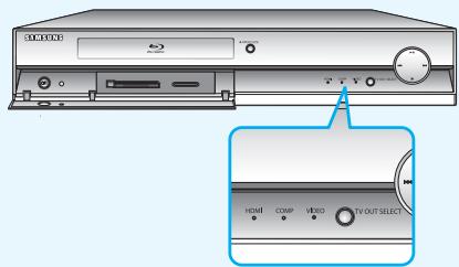 SAMSUNG BD-P1000 - Fonction de selection de la sortie du téléviseur - 1