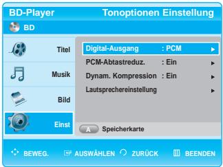 SAMSUNG BD-P1000 - Drücken Sie im Stoppmodus die Taste MENU. - 2