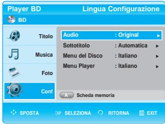 SAMSUNG BD-P1000 - Impostazione delle opzioni della lingua - 2