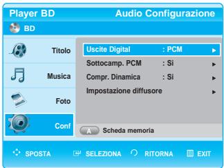 SAMSUNG BD-P1000 - Impostazione delle opzioni audio - 2