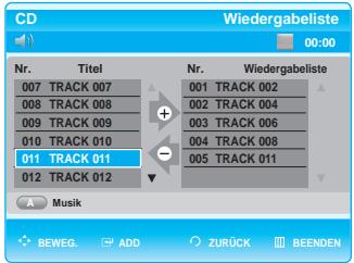 SAMSUNG BD-P1000 - Drucken Sie die Tasten , um Tracks in der Reihenfolge auszuwahlen, in der sie abgeschweit werden sollen, und drucken Sie danach auf OK. - 1