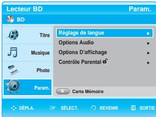 SAMSUNG BD-P1000 - Configuration des options audio - 1