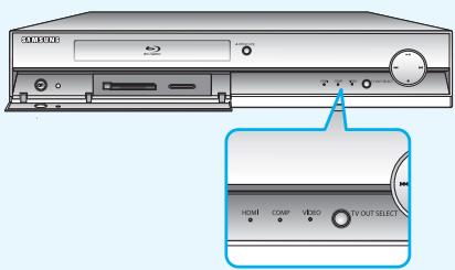 SAMSUNG BD-P1000 - Auswahlfunktion für TV-Ausgang - 1