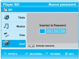 SAMSUNG BD-P1000 - Modifica della password - 2
