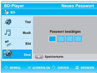 SAMSUNG BD-P1000 - Passwordändern - 3