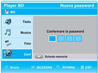 SAMSUNG BD-P1000 - Modifica della password - 3
