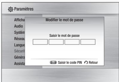 SAMSUNG HT-C6200 - Modifier le mot de passe - 1