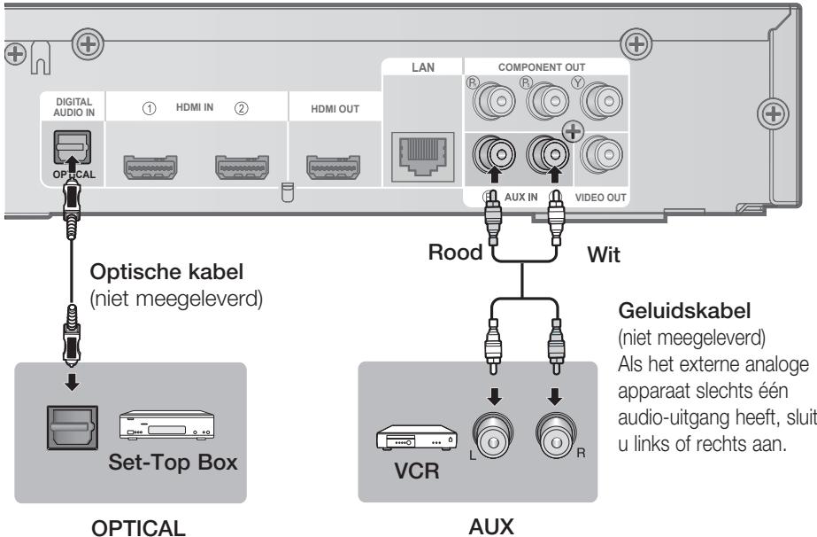 SAMSUNG HT-C6200 - Audio van externe componenten aansluiten - 1