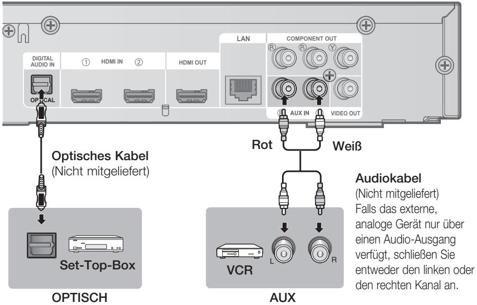 SAMSUNG HT-C6200 - External Audiokomponenten anschlieben - 1